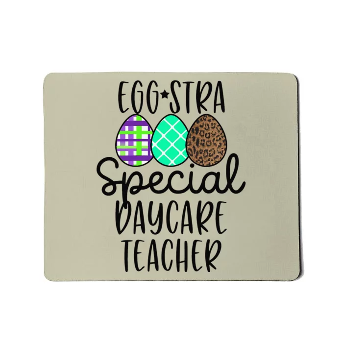 Womens Easter Christian Daycare Teacher Eggstra Mousepad