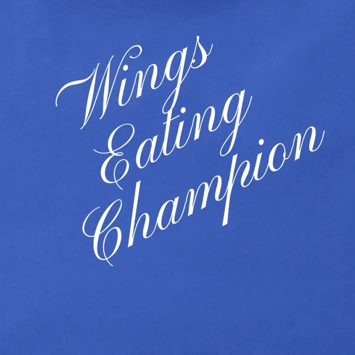 Wings Eating Champion Competitive Food Eating Contest Meaningful Gift Zip Tote Bag