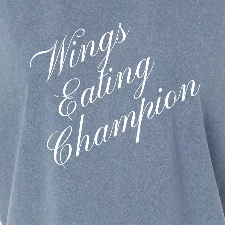 Wings Eating Champion Competitive Food Eating Contest Meaningful Gift Garment-Dyed Women's Muscle Tee