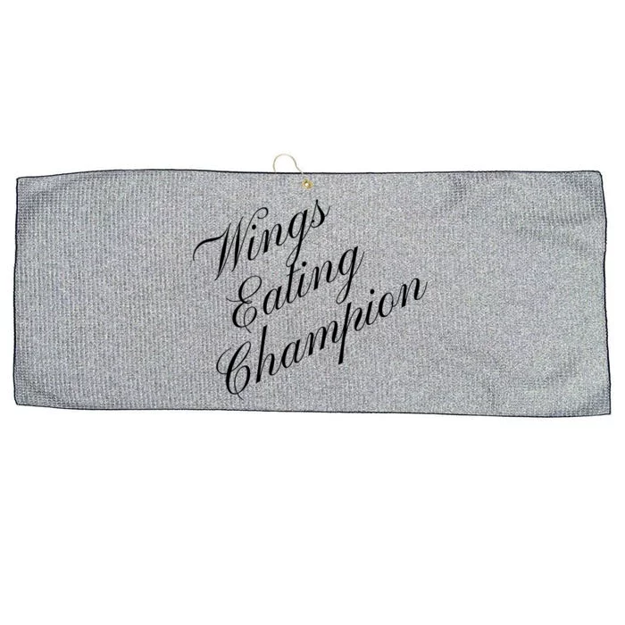 Wings Eating Champion Competitive Food Eating Contest Meaningful Gift Large Microfiber Waffle Golf Towel