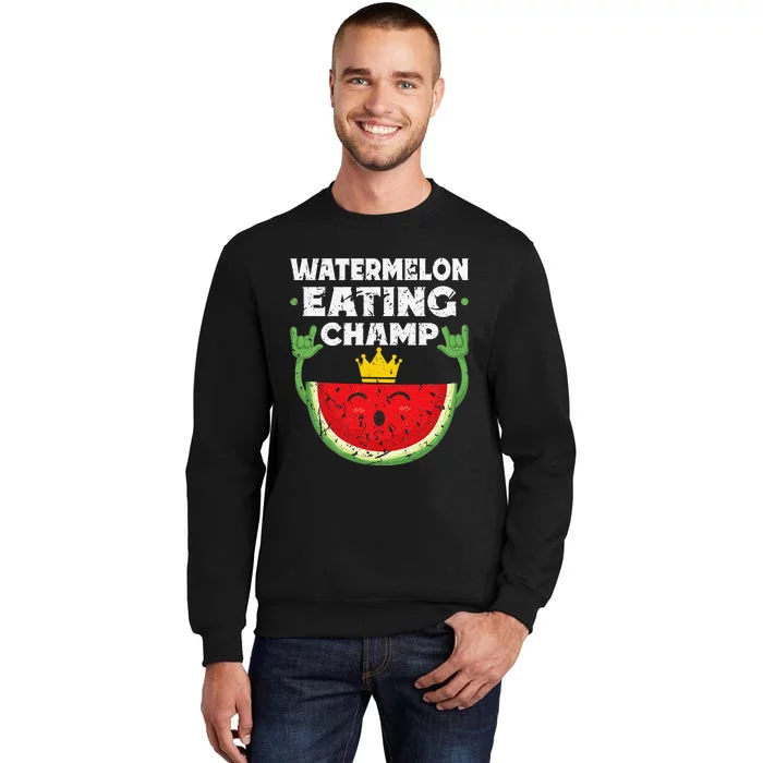 Watermelon Eating Champ Summer Eating Contest Festival Sweatshirt