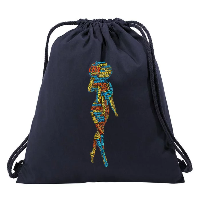 Women Eye Catching Noveltee Drawstring Bag