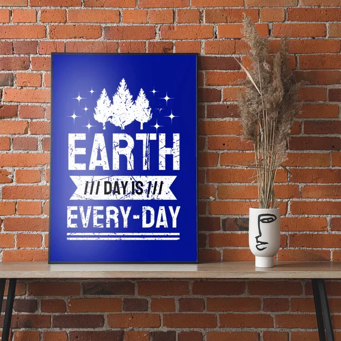 World Earth Day Is Everyday Conservation Planet Vintage Gift Poster