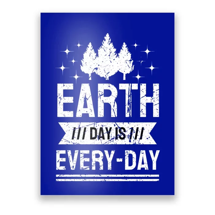 World Earth Day Is Everyday Conservation Planet Vintage Gift Poster