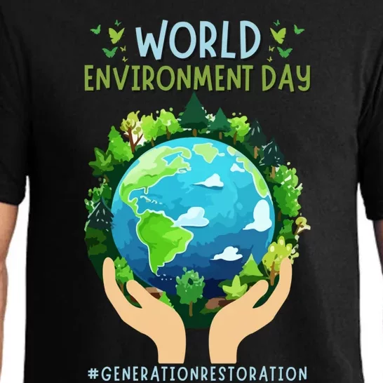 World Environt Day 2024 Earth Dayeyes On The Environt Meaningful Gift Pajama Set