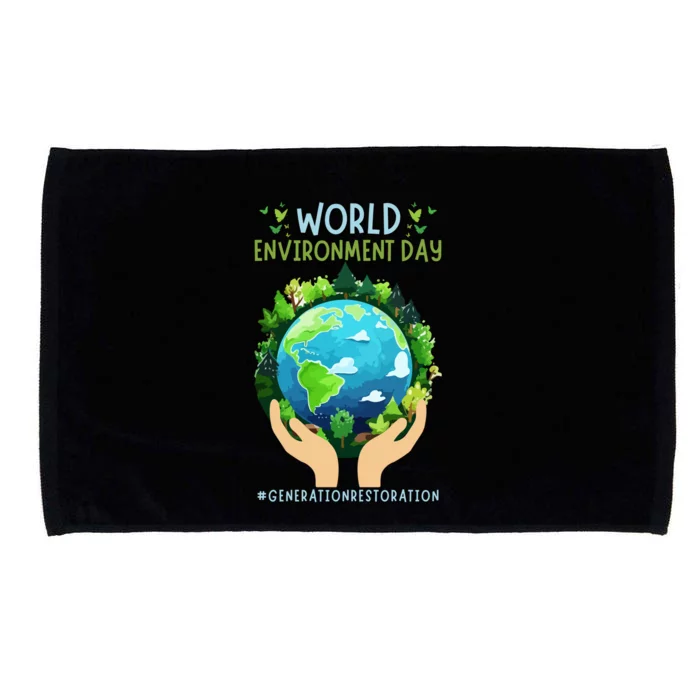 World Environt Day 2024 Earth Dayeyes On The Environt Meaningful Gift Microfiber Hand Towel