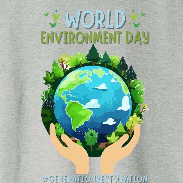 World Environt Day 2024 Earth Dayeyes On The Environt Meaningful Gift Women's Crop Top Tee