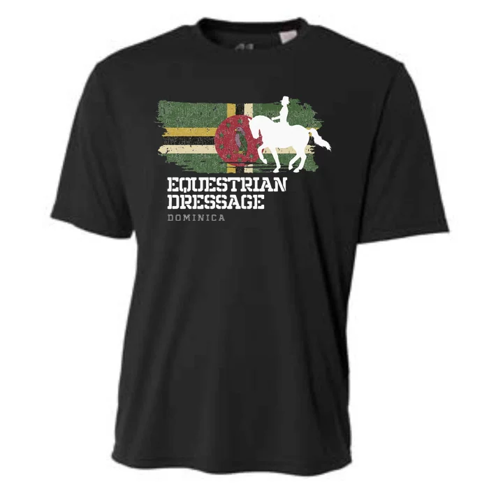 Wo Equestrian Dressage Dominica Horse Rider Cooling Performance Crew T-Shirt