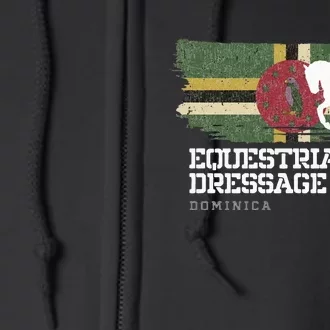 Wo Equestrian Dressage Dominica Horse Rider Full Zip Hoodie