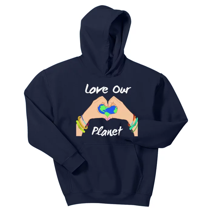 Womens Earth Day Gift Save Our Planet Climate Activist Kids Hoodie