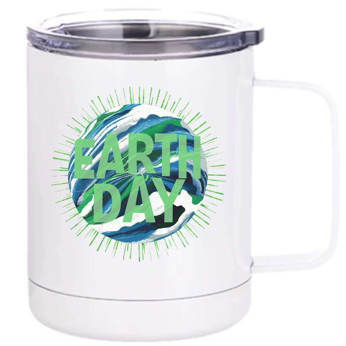 World Environt Day 2024 Earth Dayeyes On The Environt Meaningful Gift Front & Back 12oz Stainless Steel Tumbler Cup