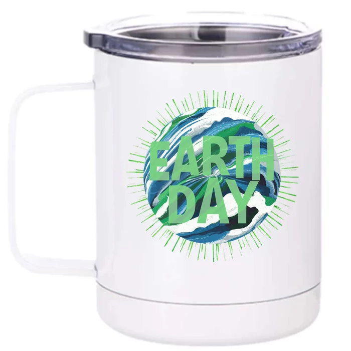 World Environt Day 2024 Earth Dayeyes On The Environt Meaningful Gift Front & Back 12oz Stainless Steel Tumbler Cup