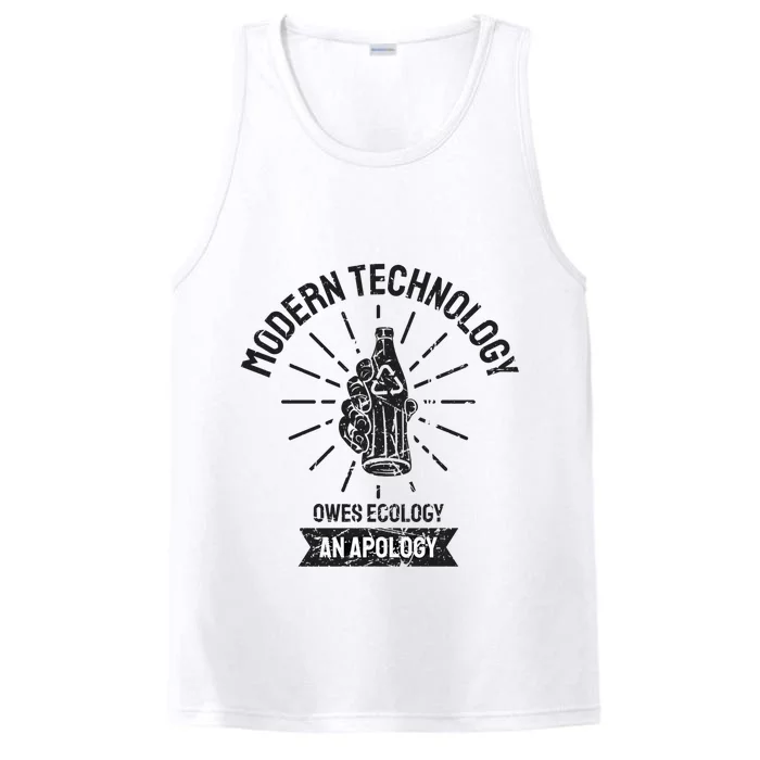 World Earth Day Modern Technology Owes Ecology Apology Gift Performance Tank