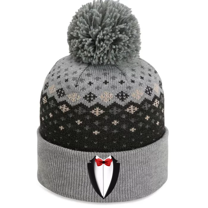 Wedding Tuxedo The Baniff Cuffed Pom Beanie