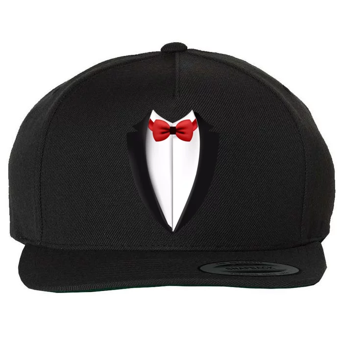 Wedding Tuxedo Wool Snapback Cap