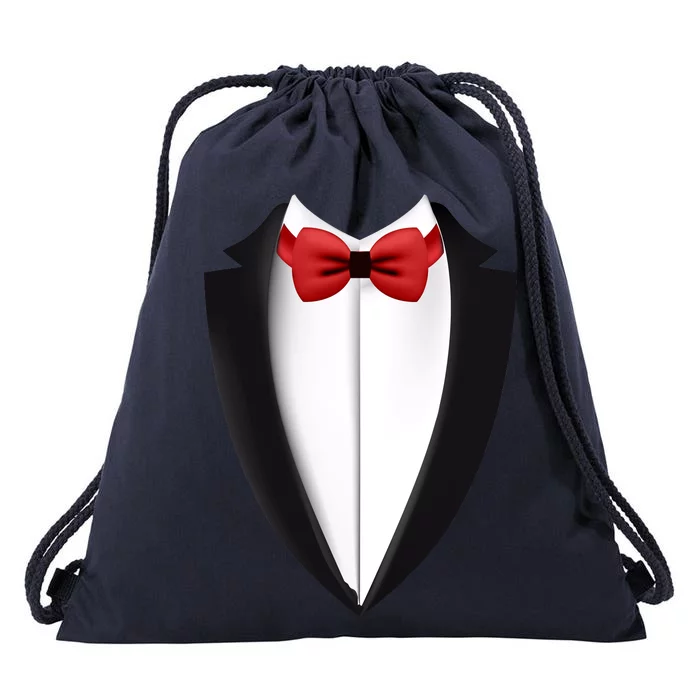 Wedding Tuxedo Drawstring Bag