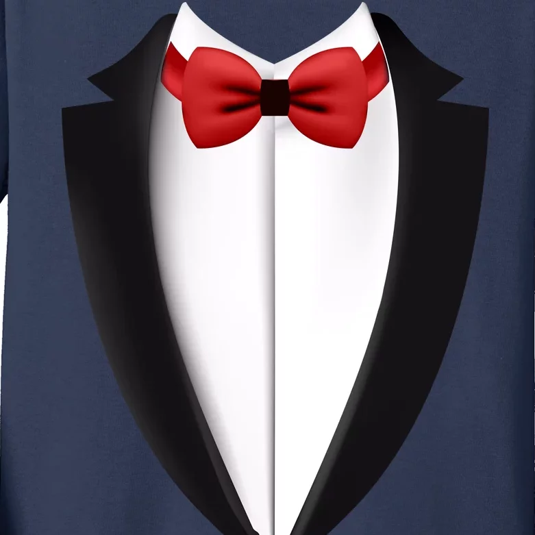 Wedding Tuxedo Kids Long Sleeve Shirt