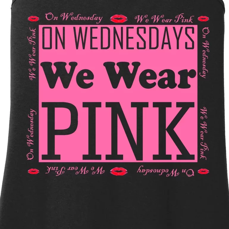 Wednesdays We Wear Pink Breast Cancer Ladies Essential Tank