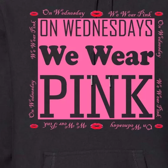 Wednesdays We Wear Pink Breast Cancer Premium Hoodie