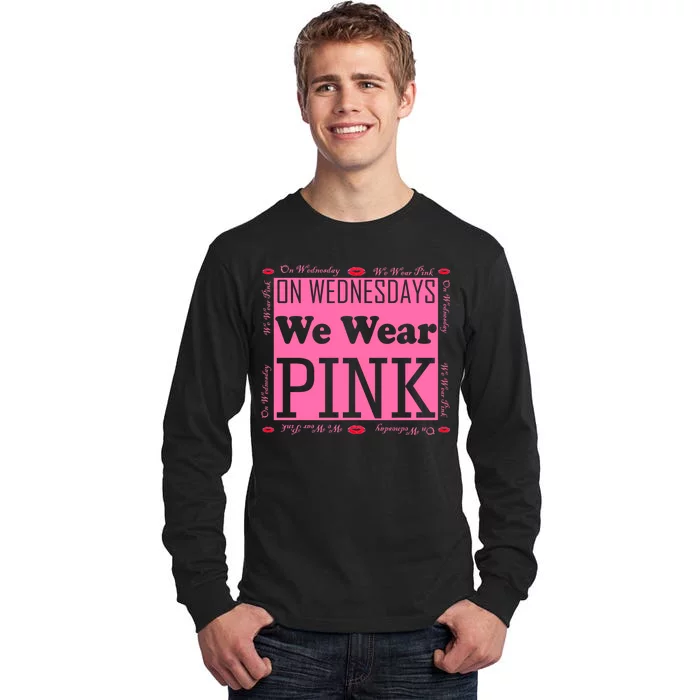 Wednesdays We Wear Pink Breast Cancer Tall Long Sleeve T-Shirt