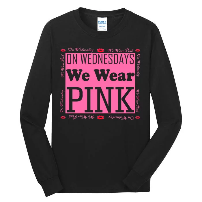 Wednesdays We Wear Pink Breast Cancer Tall Long Sleeve T-Shirt