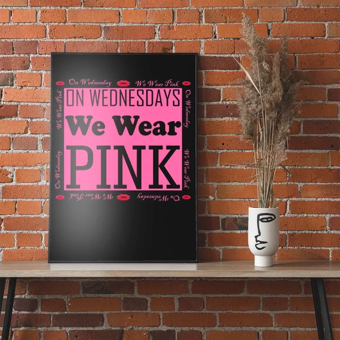 Wednesdays We Wear Pink Breast Cancer Poster