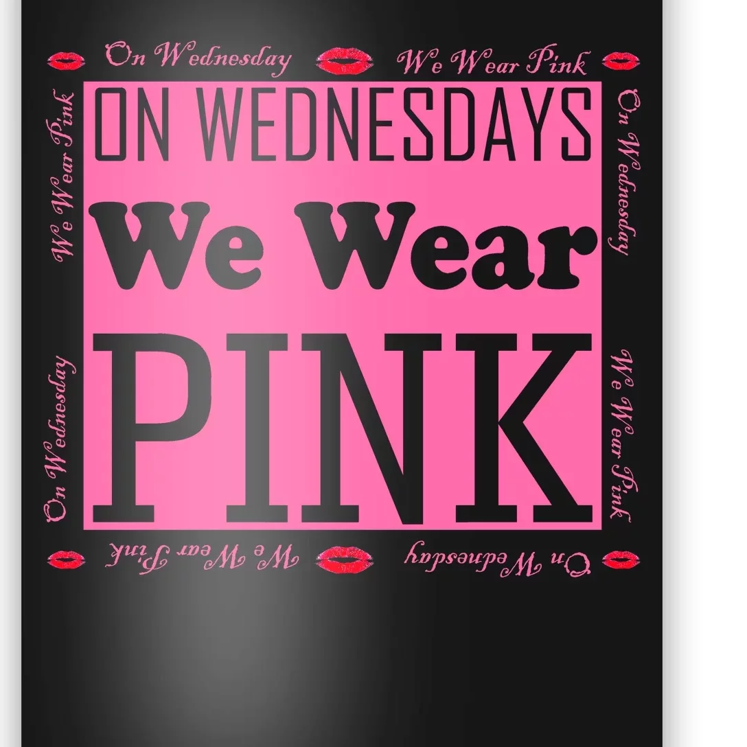 Wednesdays We Wear Pink Breast Cancer Poster