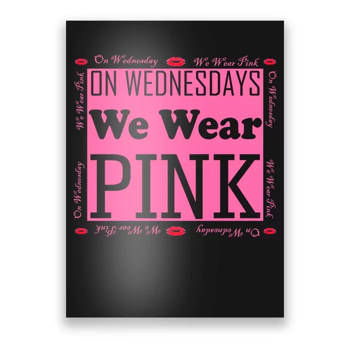 Wednesdays We Wear Pink Breast Cancer Poster