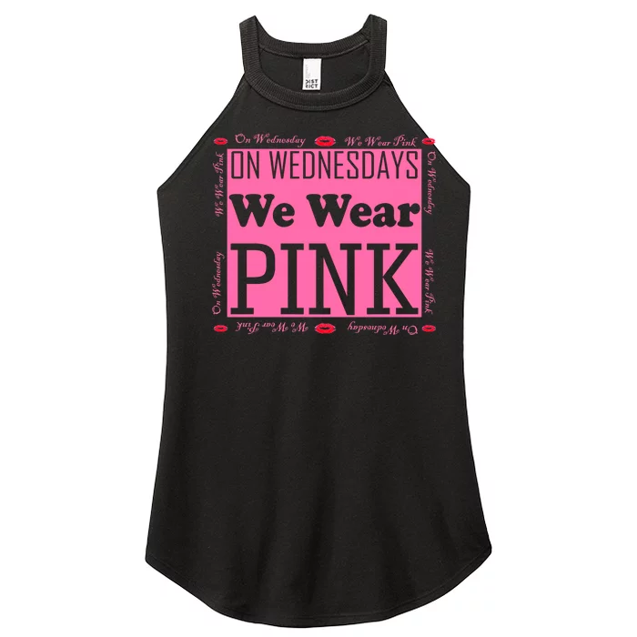 Wednesdays We Wear Pink Breast Cancer Women’s Perfect Tri Rocker Tank