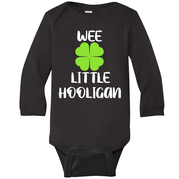 Wee little hooligan Baby Long Sleeve Bodysuit