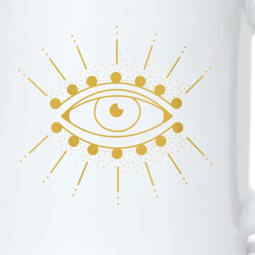 Womens Evil Eye Mystic Astrology Black Color Changing Mug