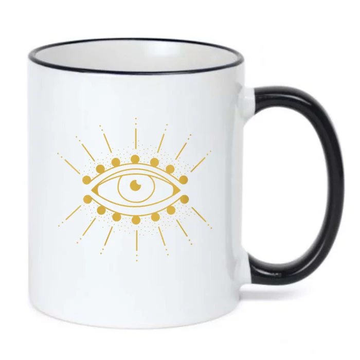 Womens Evil Eye Mystic Astrology Black Color Changing Mug