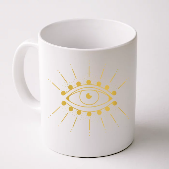 Womens Evil Eye Mystic Astrology Front & Back Coffee Mug