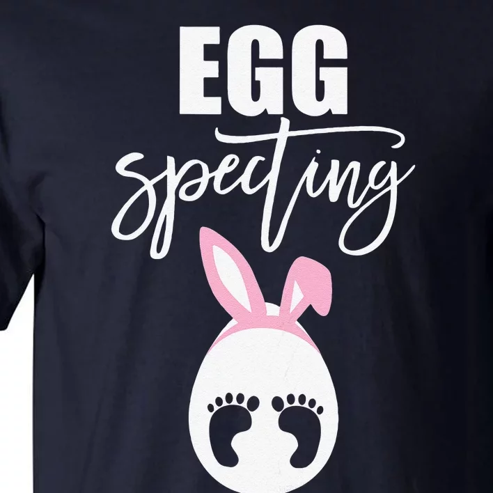 Womens Eggspecting Easter Pregnancy Baby Announcement Tall T-Shirt