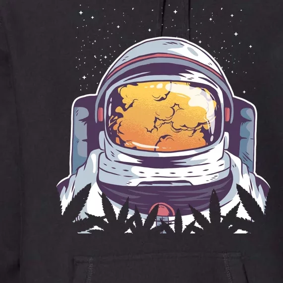 Weed Astronaut Premium Hoodie