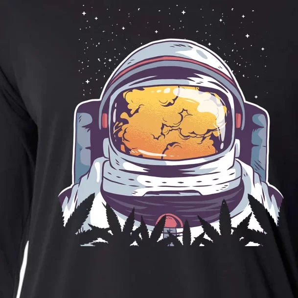 Weed Astronaut Cooling Performance Long Sleeve Crew