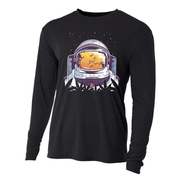 Weed Astronaut Cooling Performance Long Sleeve Crew