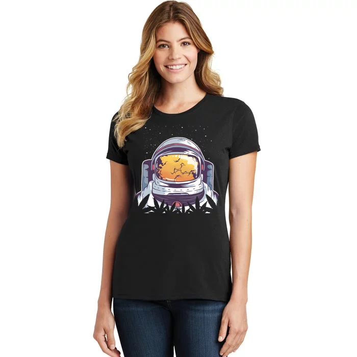 Weed Astronaut Women's T-Shirt