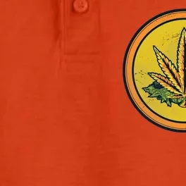 Weed Coin Dry Zone Grid Performance Polo