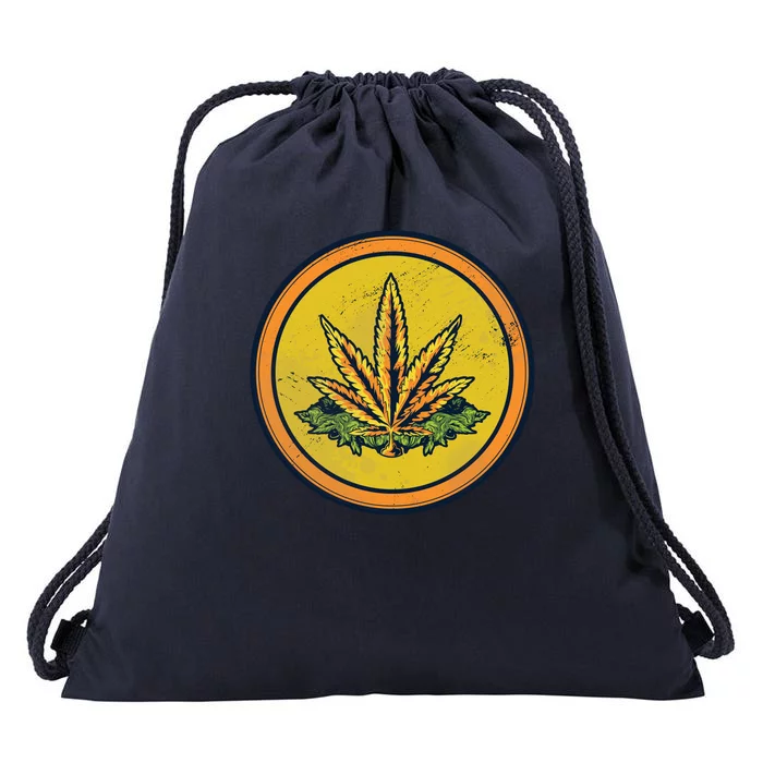 Weed Coin Drawstring Bag