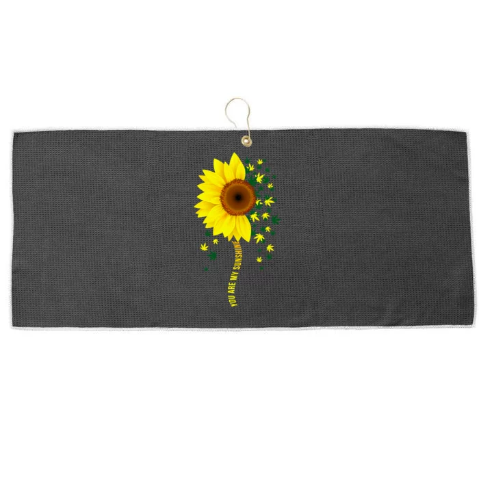 Weed Flower You Are My Sunshine Large Microfiber Waffle Golf Towel