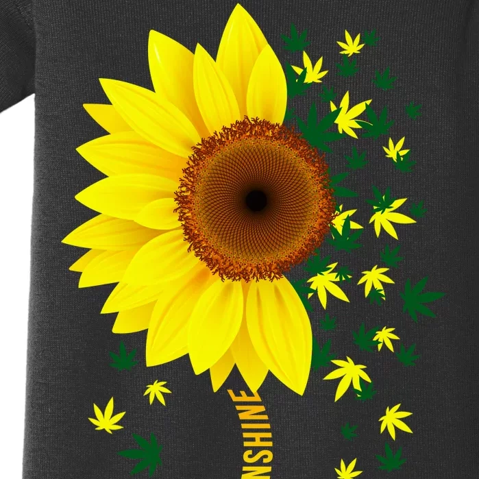 Weed Flower You Are My Sunshine Baby Bodysuit