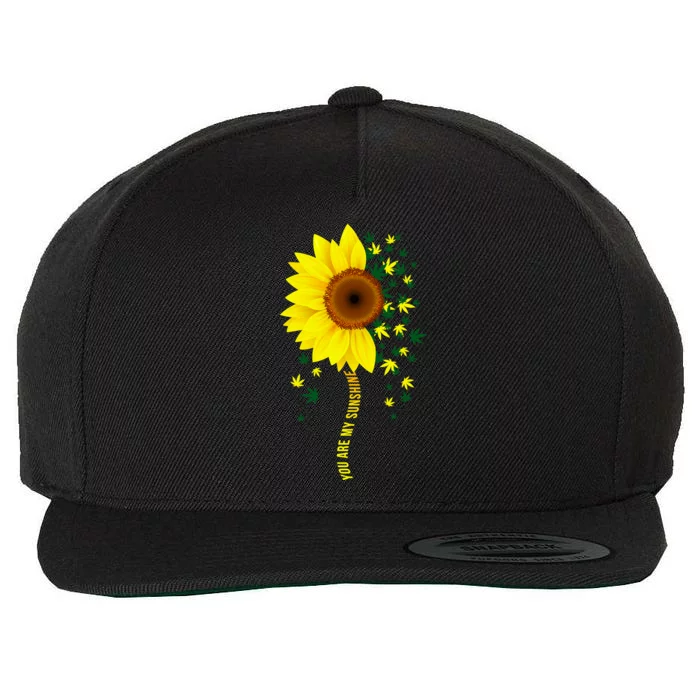 Weed Flower You Are My Sunshine Wool Snapback Cap