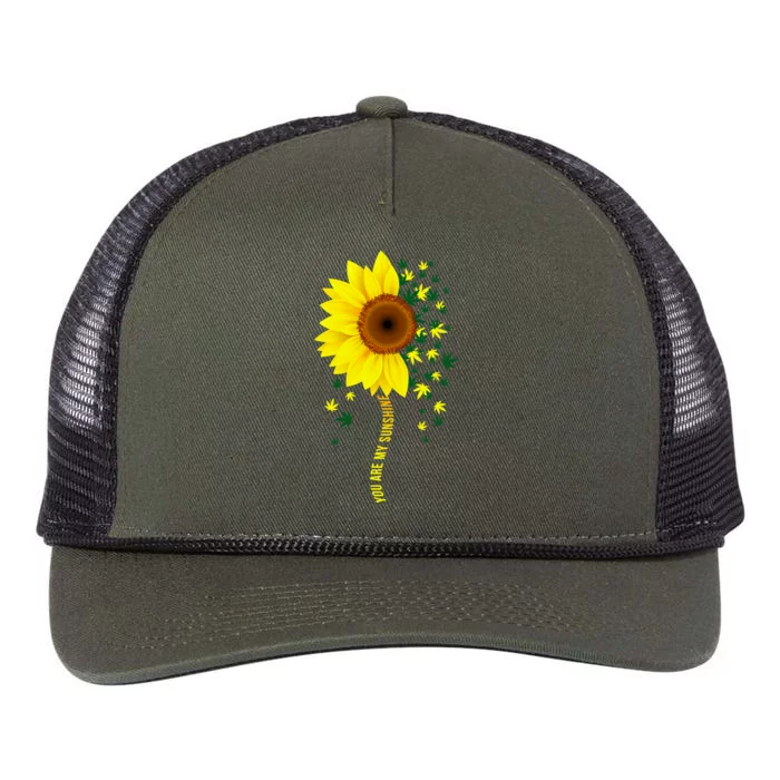 Weed Flower You Are My Sunshine Retro Rope Trucker Hat Cap