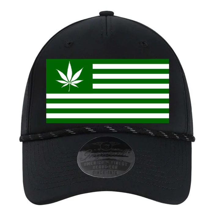 Weed Green America Flag Performance The Dyno Cap