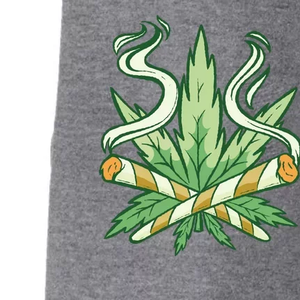 Weed Joint Cross Doggie 3-End Fleece Hoodie