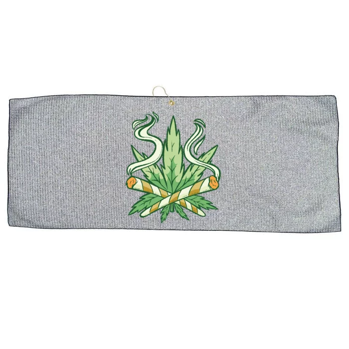 Weed Joint Cross Large Microfiber Waffle Golf Towel