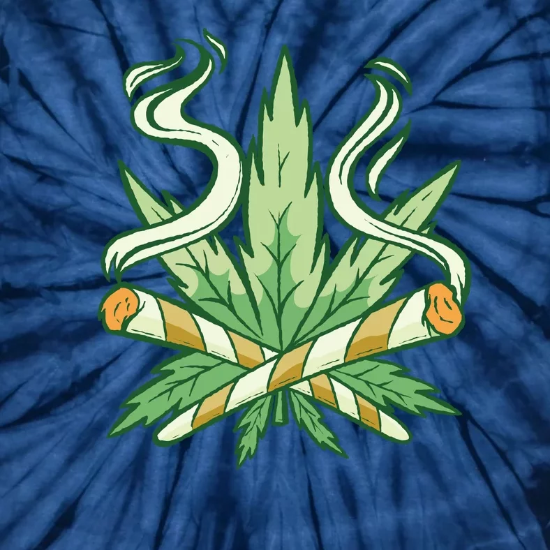 Weed Joint Cross Tie-Dye T-Shirt