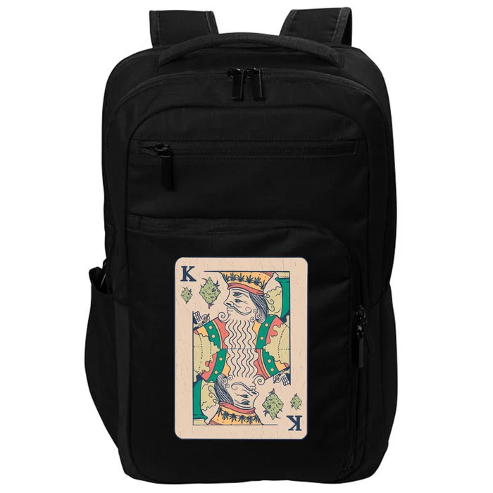 Weed King Poker Card Impact Tech Backpack