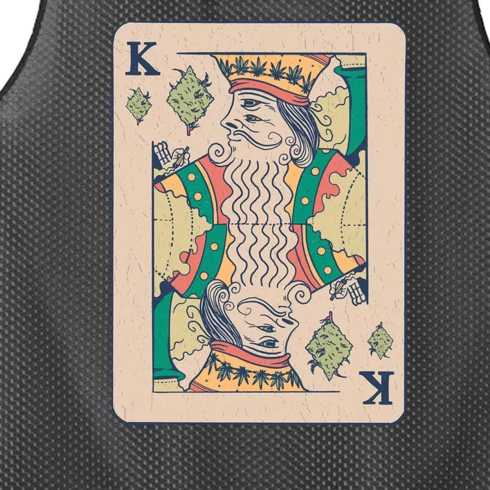 Weed King Poker Card Mesh Reversible Basketball Jersey Tank